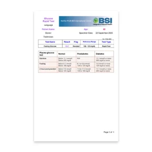 Glucose Rapid Test