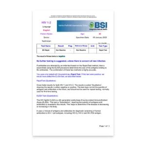 HIV 1-2 Lab Service